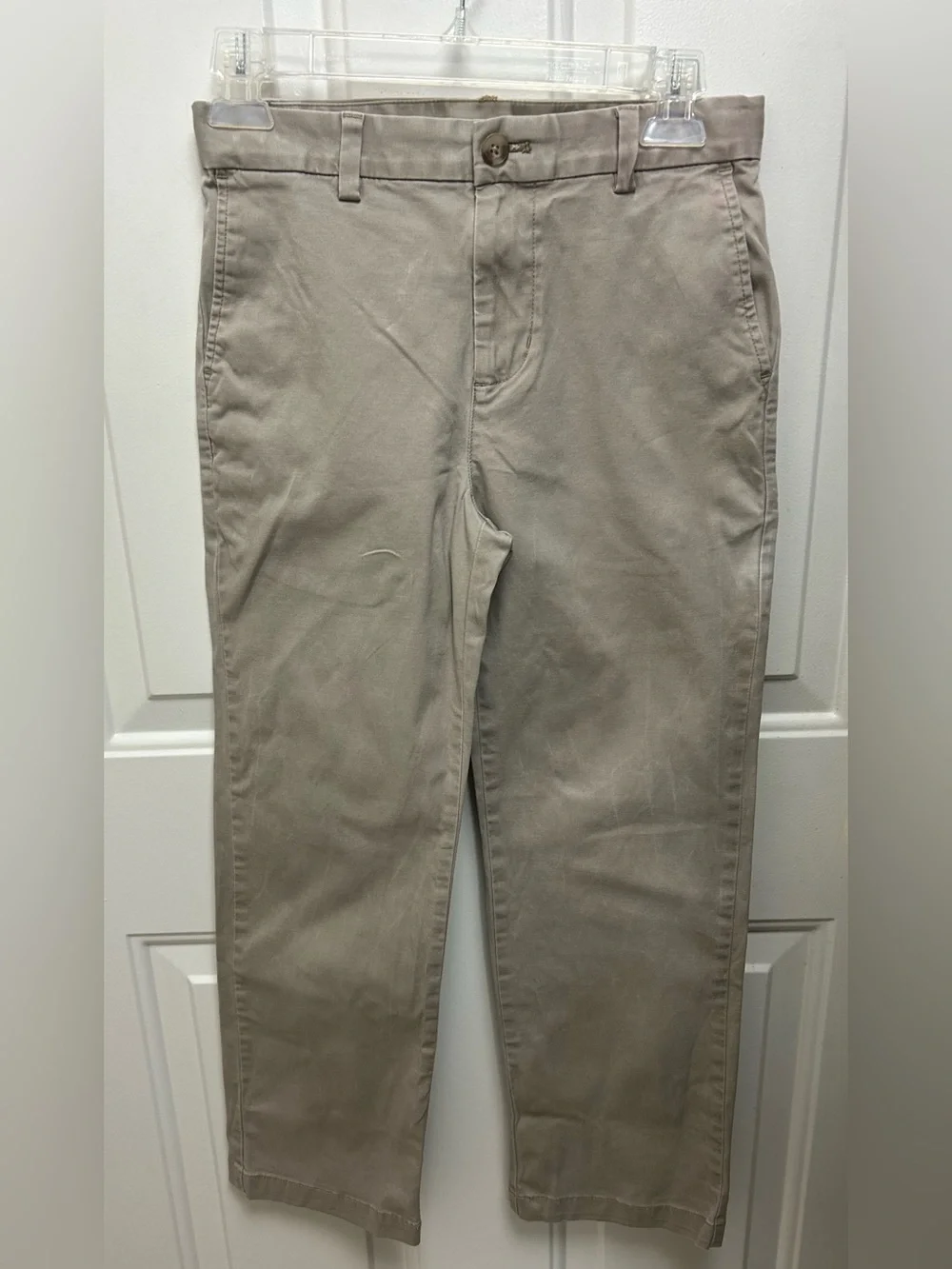 Vineyard Vines Boys Straight Chino Pants in Khaki